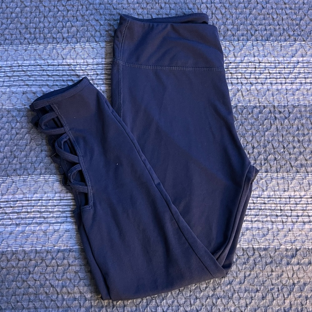Purple Cropped Leggings